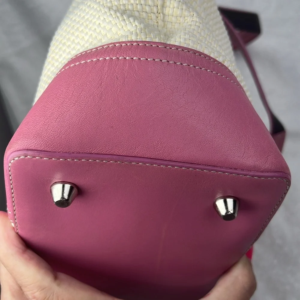 Coach Pink and Cream Tote Bag #B04K – 4468 - Picture 6 of 10